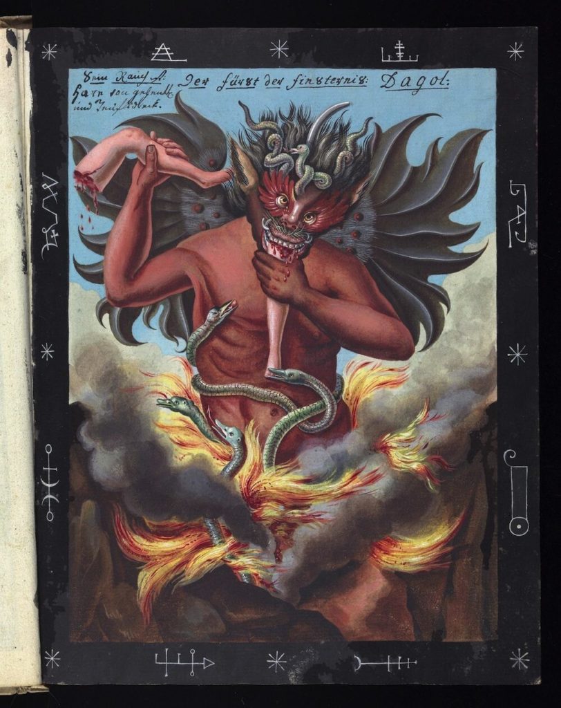 ilustraciones de satanás y el diablo