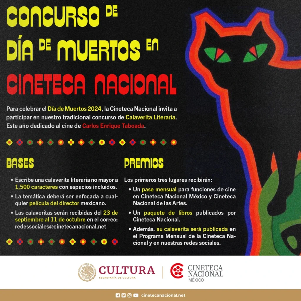 Cineteca concurso calaverita literaria
