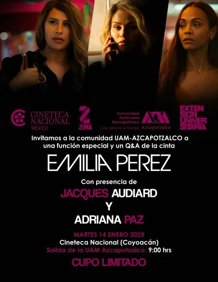 Emilia Pérez en la Cineteca Nacional