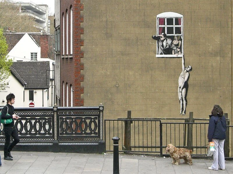 ubicación de las obras de Banksy
